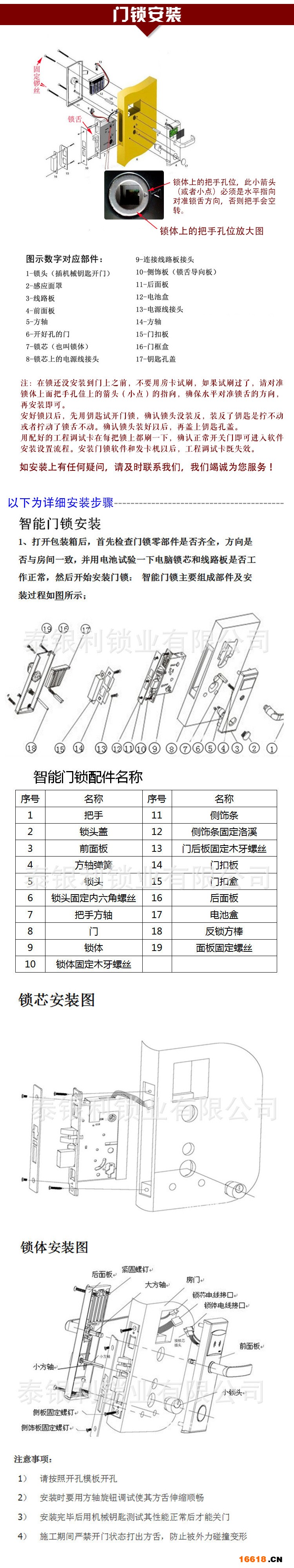 門鎖安裝詳細(xì)版