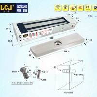 力士堅(jiān)LCJ磁力鎖MC500L單門(mén)明裝型電控鎖