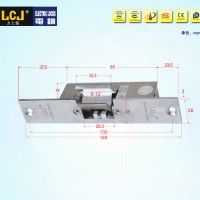 LCJ力士堅(jiān)電鎖口OC3303門禁電鎖陰極鎖窄口玻璃門夾